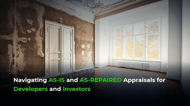 Investment property appraisal for AS-IS and AS-REPAIRED values