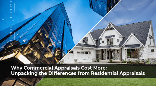 Cost comparison between commercial and residential appraisals